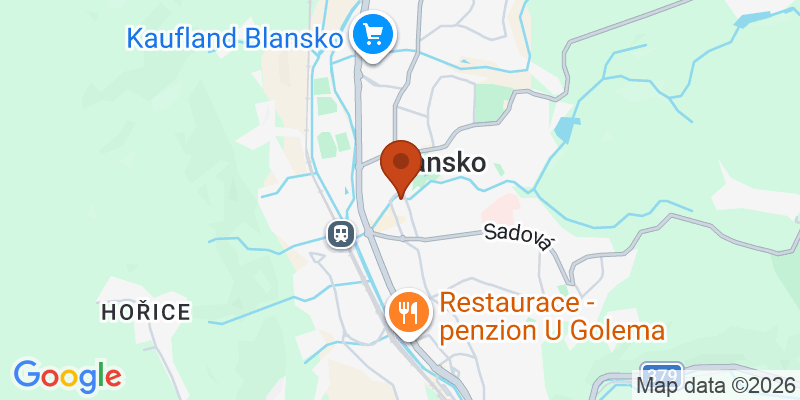 Mapa – Blansko