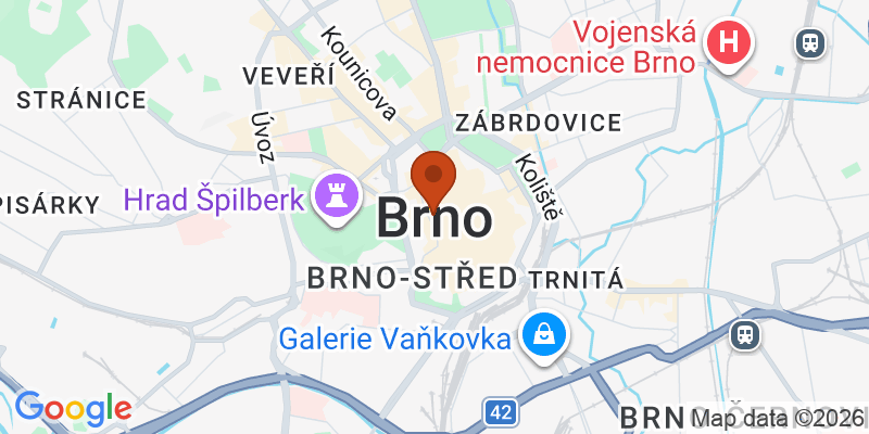Mapa – Brno