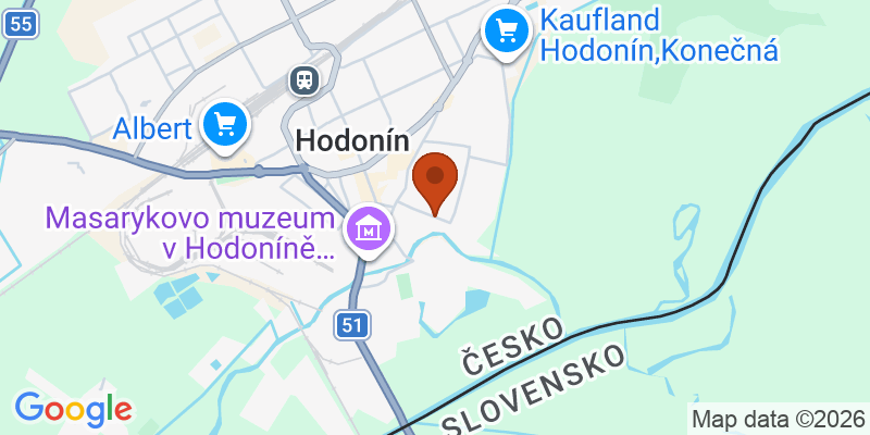 Mapa – Hodonín