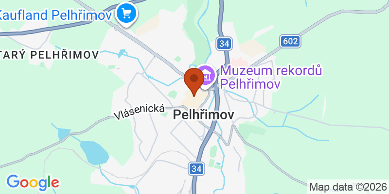 Mapa – Pelhřimov