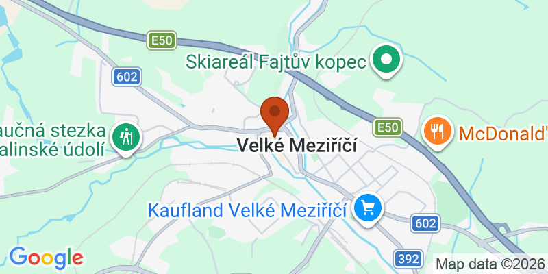 Mapa – Velké Meziříčí