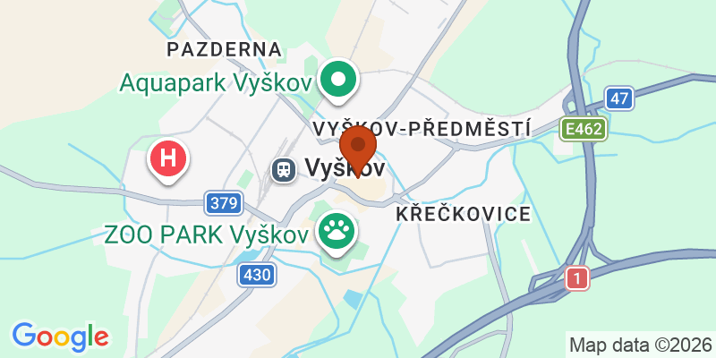 Mapa – Vyškov